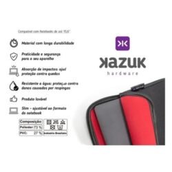 Capa Proteção Ziper Notebook 14 E 15" Kazuk