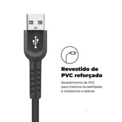 Cabo Tipo C X Usb 1,2m Preto