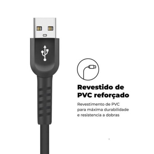 Cabo Tipo C X Usb 1,2m Preto