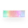 Teclado Branco Semi Mecanico Asgard Dazz