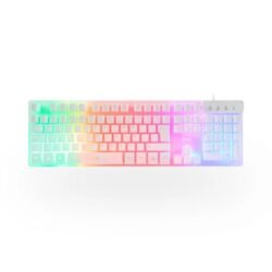 Teclado Branco Semi Mecanico Asgard Dazz