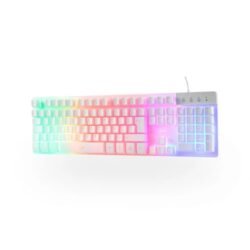 Teclado Branco Semi Mecanico Asgard Dazz