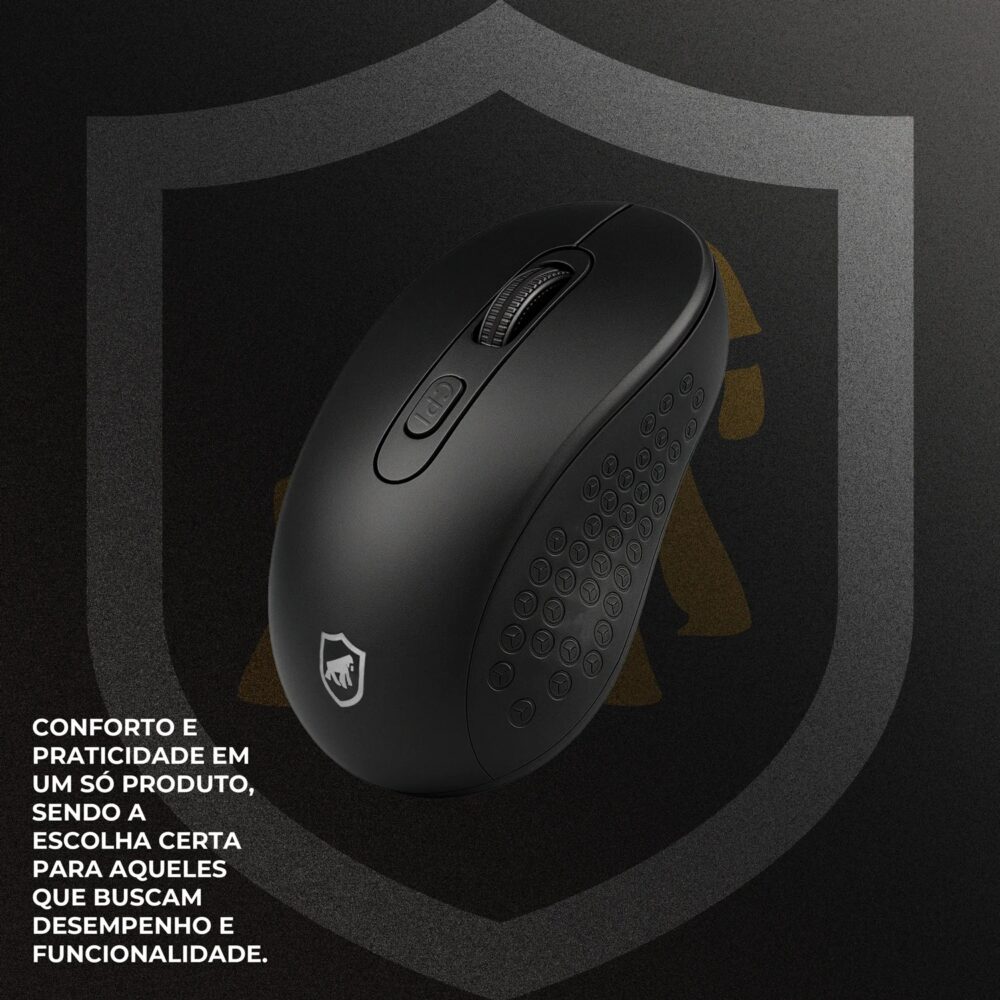 Mouse Sem Fio Gshield Hybrid Tipo C e USB - Imagem 5