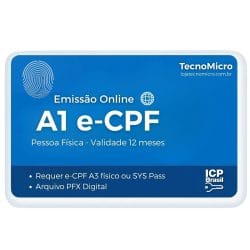 A1 e-CPF Emissão Online