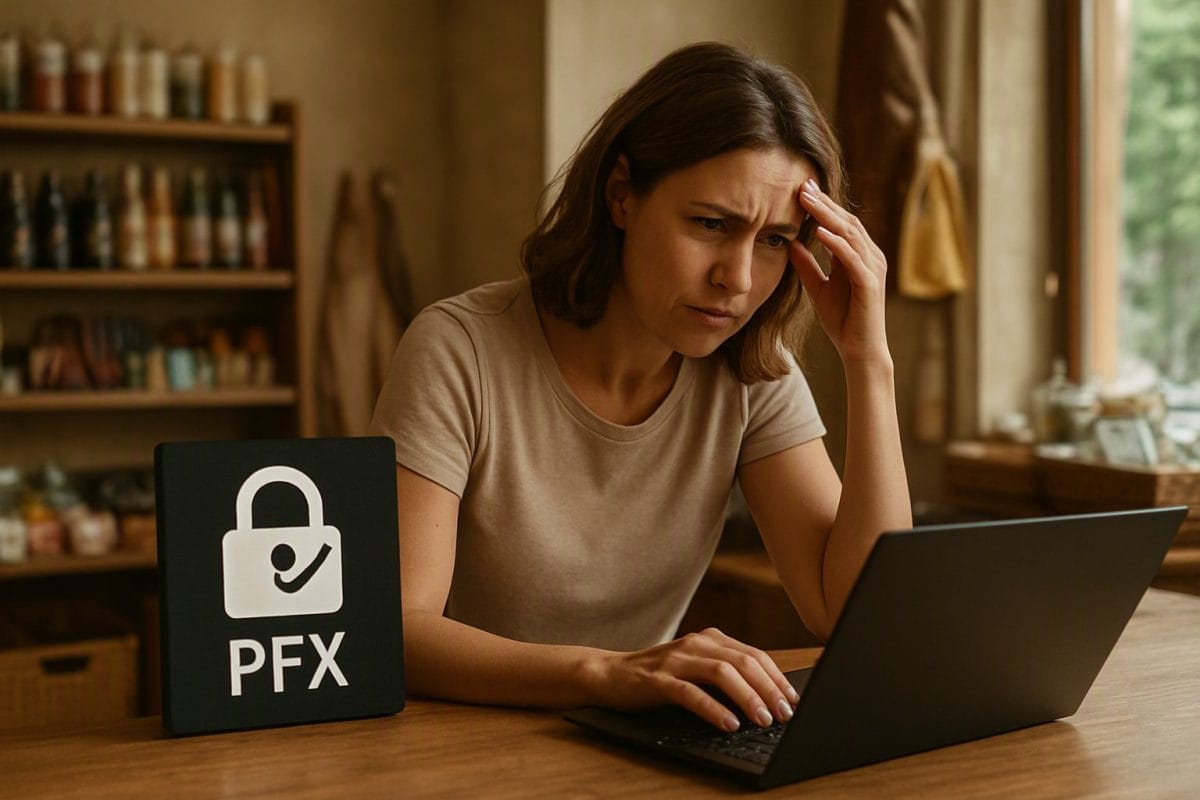 Por que dá erro ao gerar arquivo .PFX do e-CPF A1?